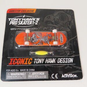 Tony Hawk Pro Skater 1 And 2 GameStop Exclusive Pre-order Mini Fingerboard New